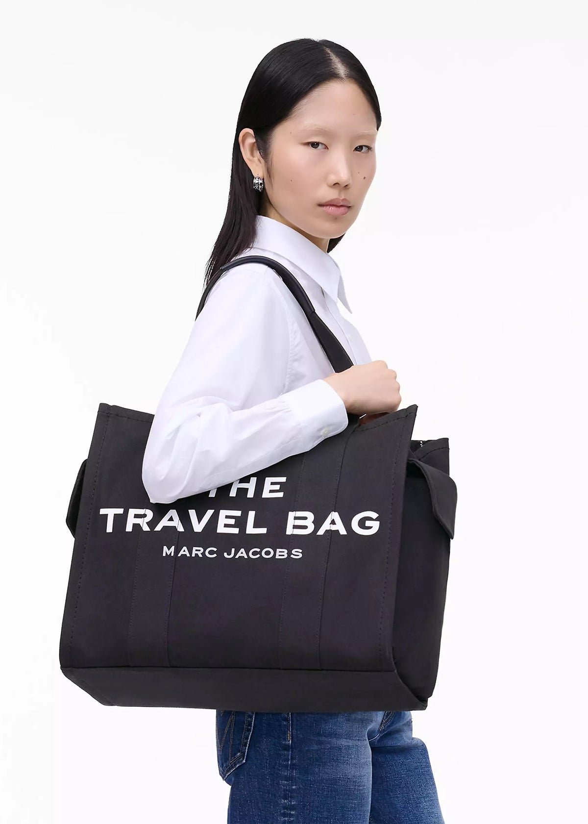 The Canvas Travel Black Tote Bag
