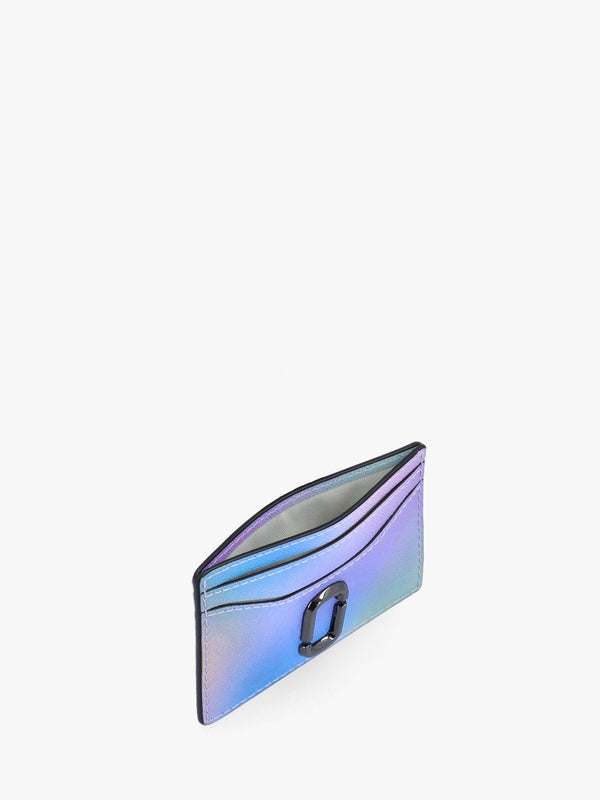 The Airbrush Utility Blue Multi Leather Card Case