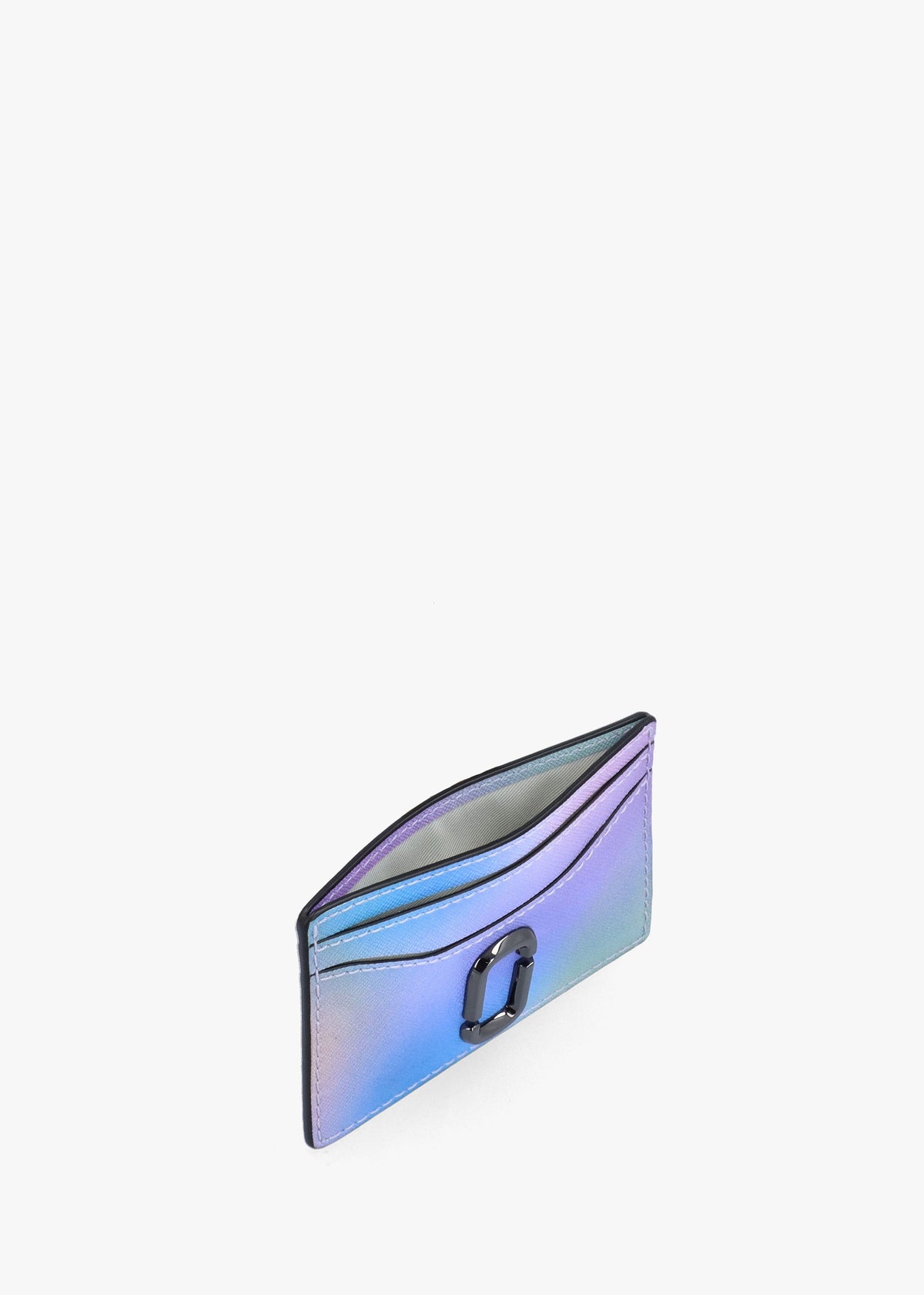 The Airbrush Utility Blue Multi Leather Card Case