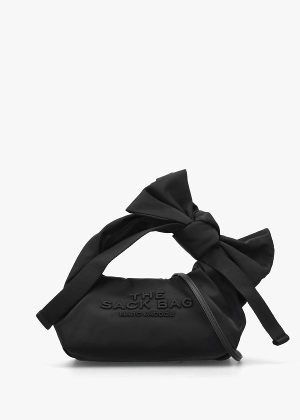 The Bow Nylon Mini Black Sack Bag