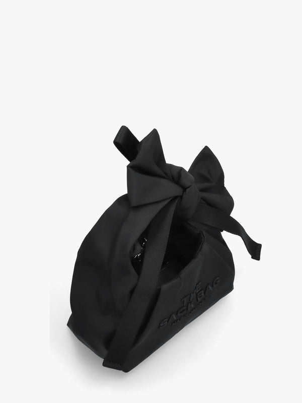 The Bow Nylon Mini Black Sack Bag