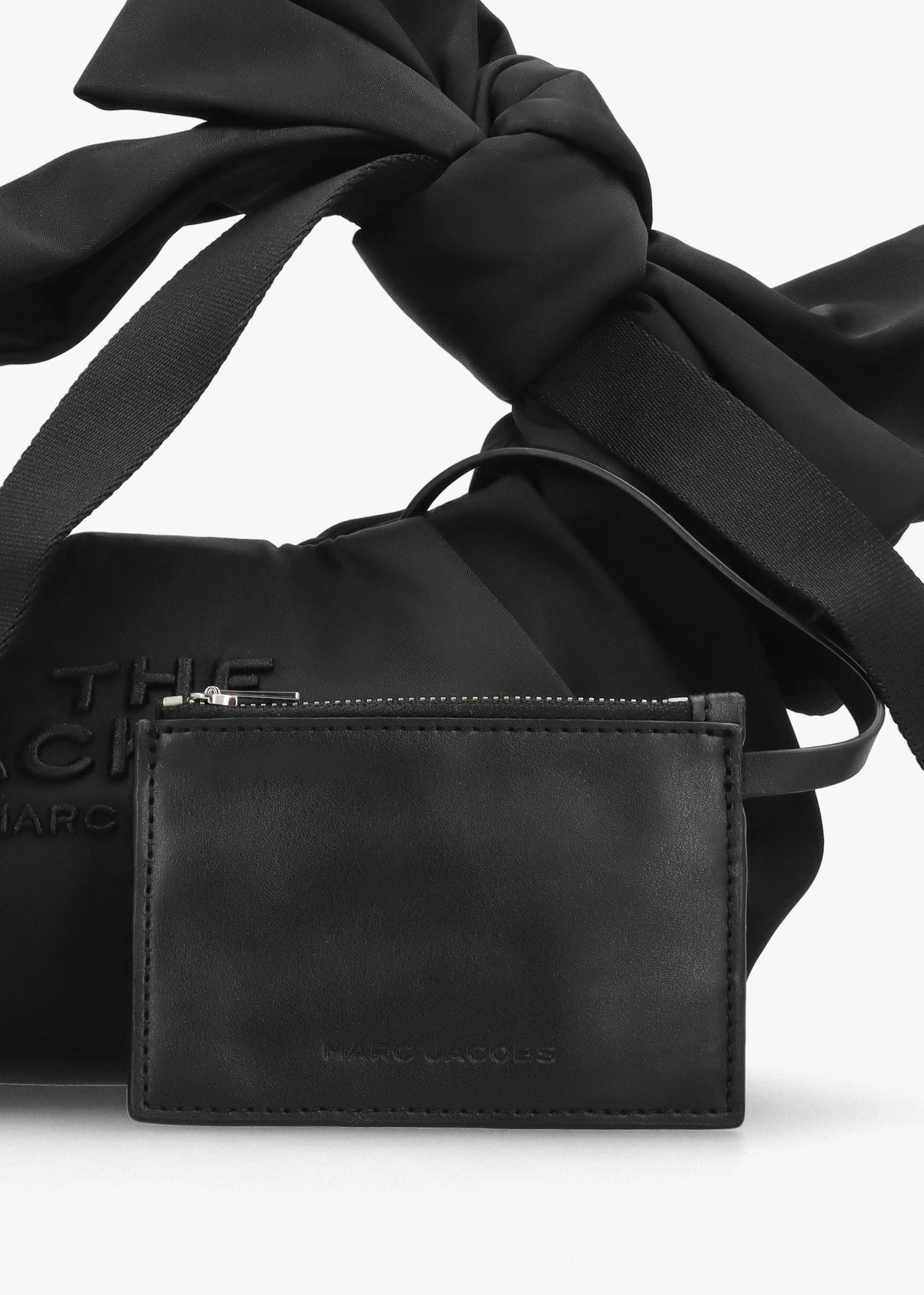 The Bow Nylon Mini Black Sack Bag