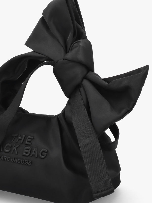 The Bow Nylon Mini Black Sack Bag