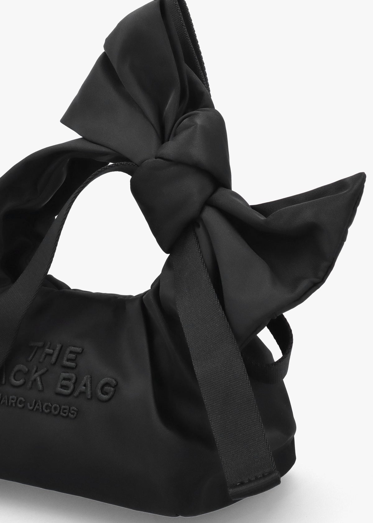 The Bow Nylon Mini Black Sack Bag