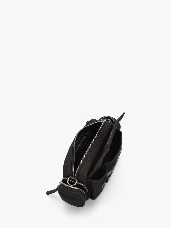 The Cargo Canvas Black Shoulder Bag