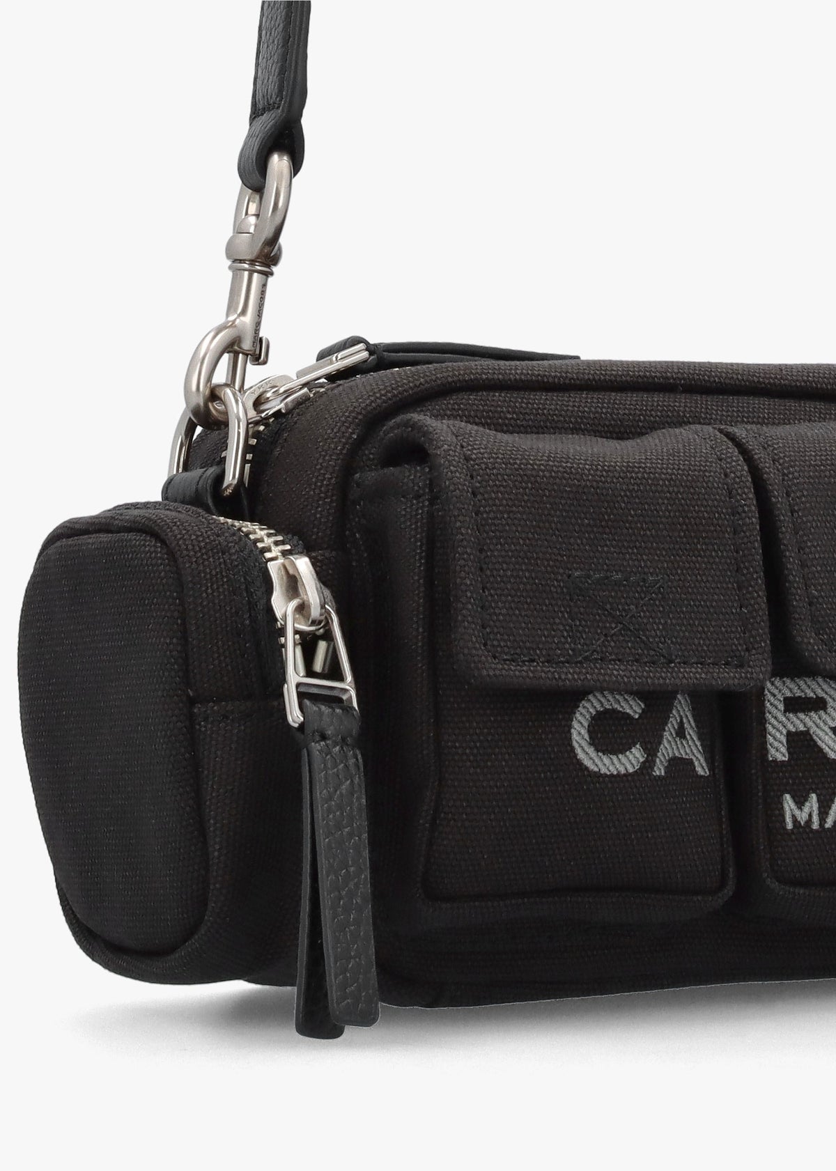 The Cargo Canvas Black Shoulder Bag