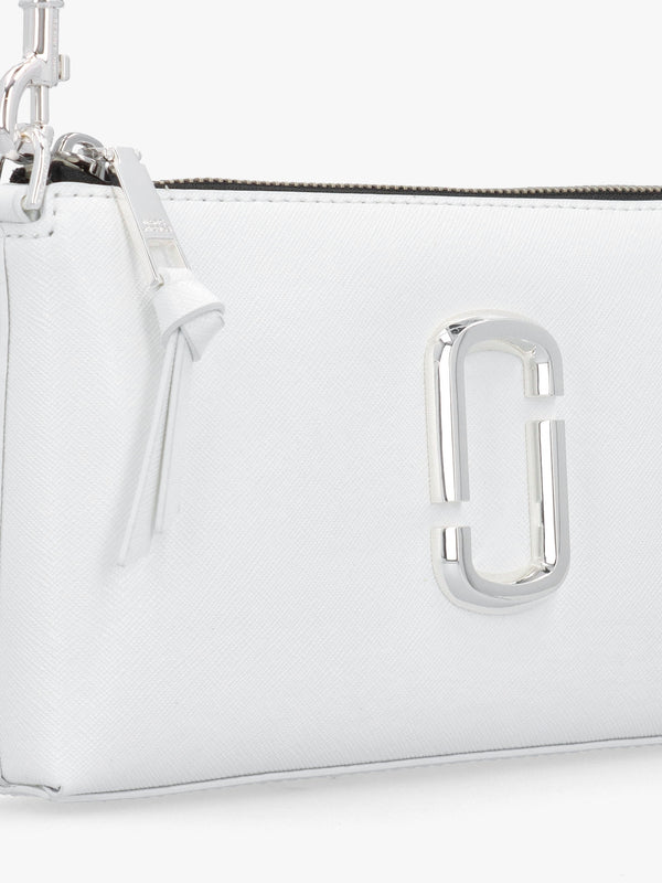 The Snapshot DTM Convertible White Leather Shoulder Bag
