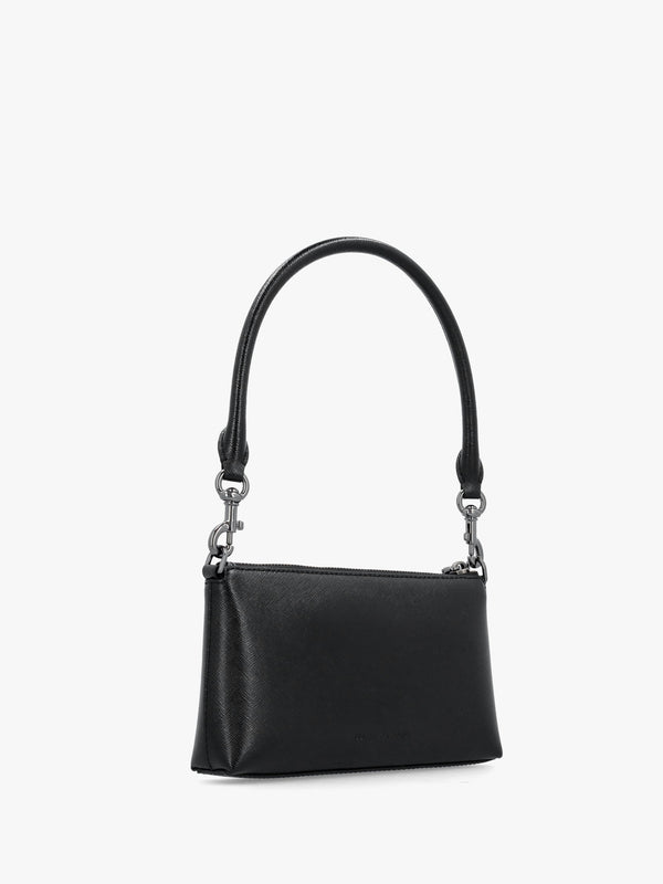 The Snapshot DTM Convertible Black Leather Shoulder Bag