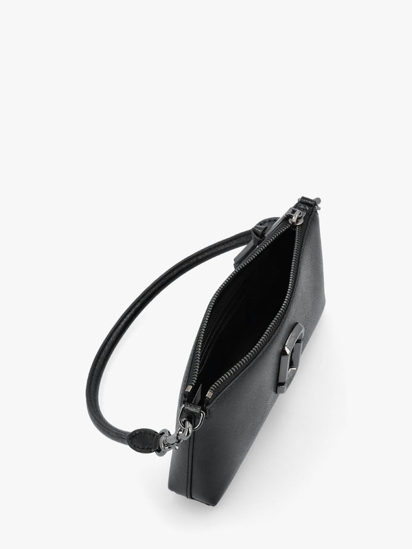 The Snapshot DTM Convertible Black Leather Shoulder Bag