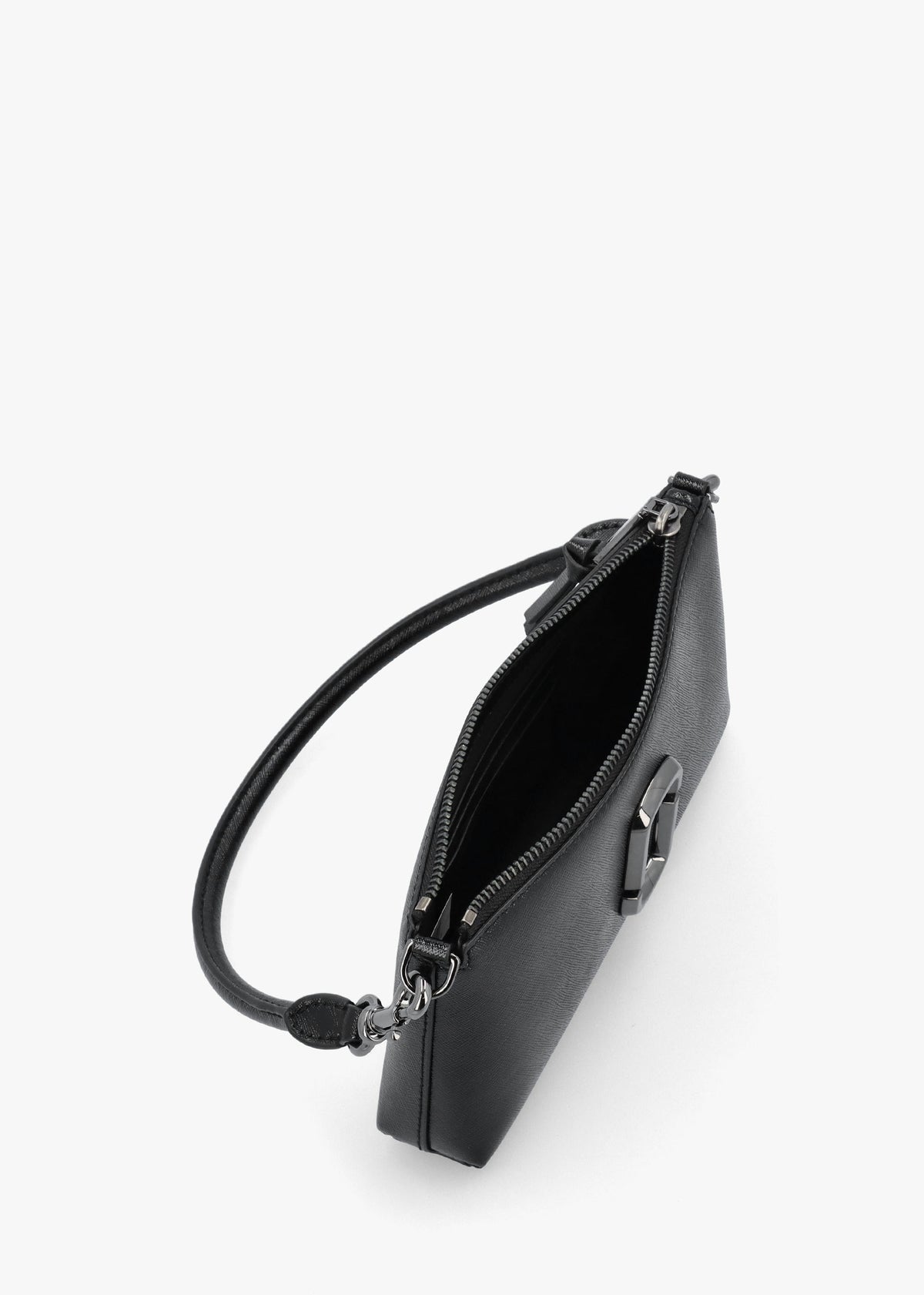 The Snapshot DTM Convertible Black Leather Shoulder Bag