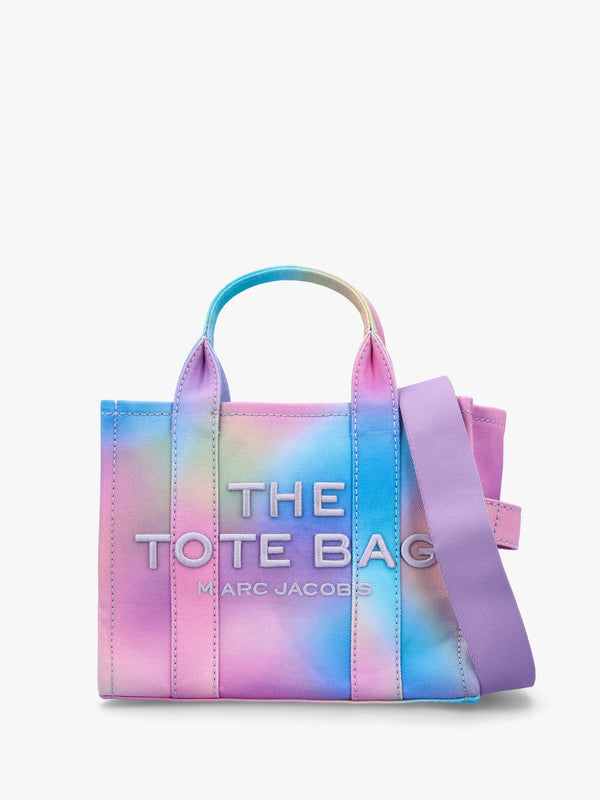 The Airbrush Canvas Small Blue Multi Tote Bag