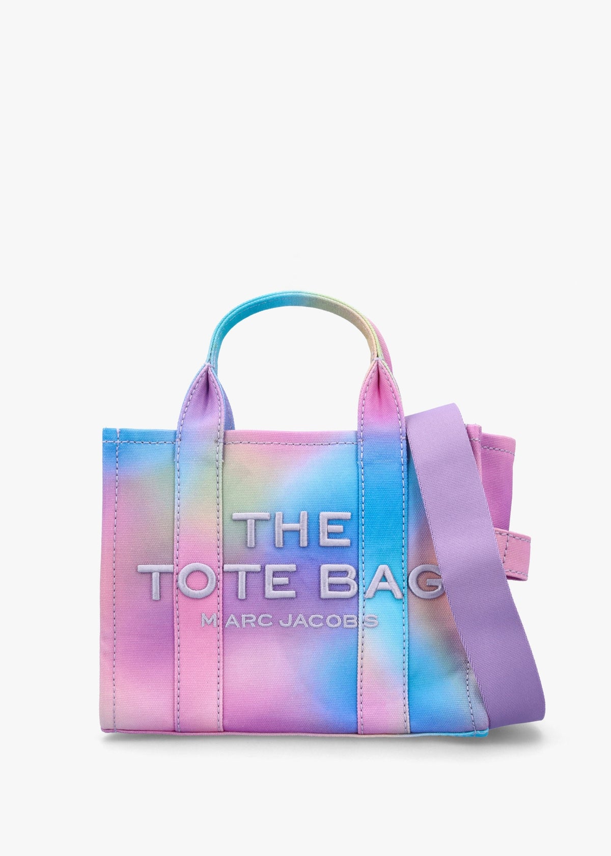 The Airbrush Canvas Small Blue Multi Tote Bag