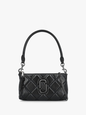 The Quilted Snapshot Convertible Black Leather Shoulder Bag