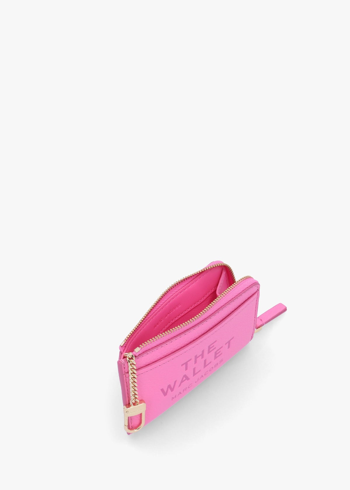 The Leather Top Zip Bow Pink Multi Wallet