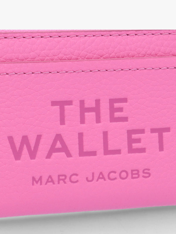 The Leather Top Zip Bow Pink Multi Wallet