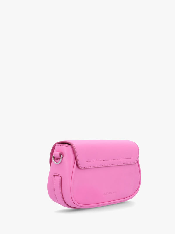 The Clover Bow Pink Leather Shoulder Bag