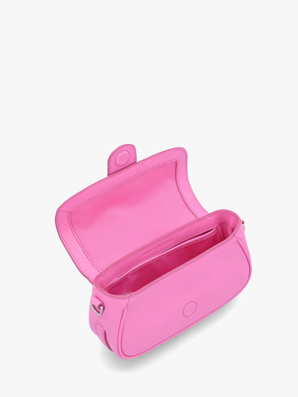 The Clover Bow Pink Leather Shoulder Bag