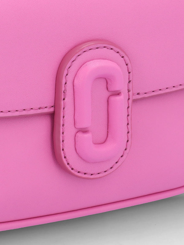 The Clover Bow Pink Leather Shoulder Bag