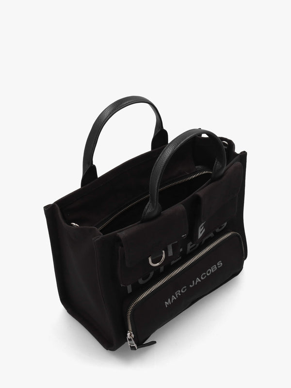The Cargo Canvas Medium Black Tote Bag