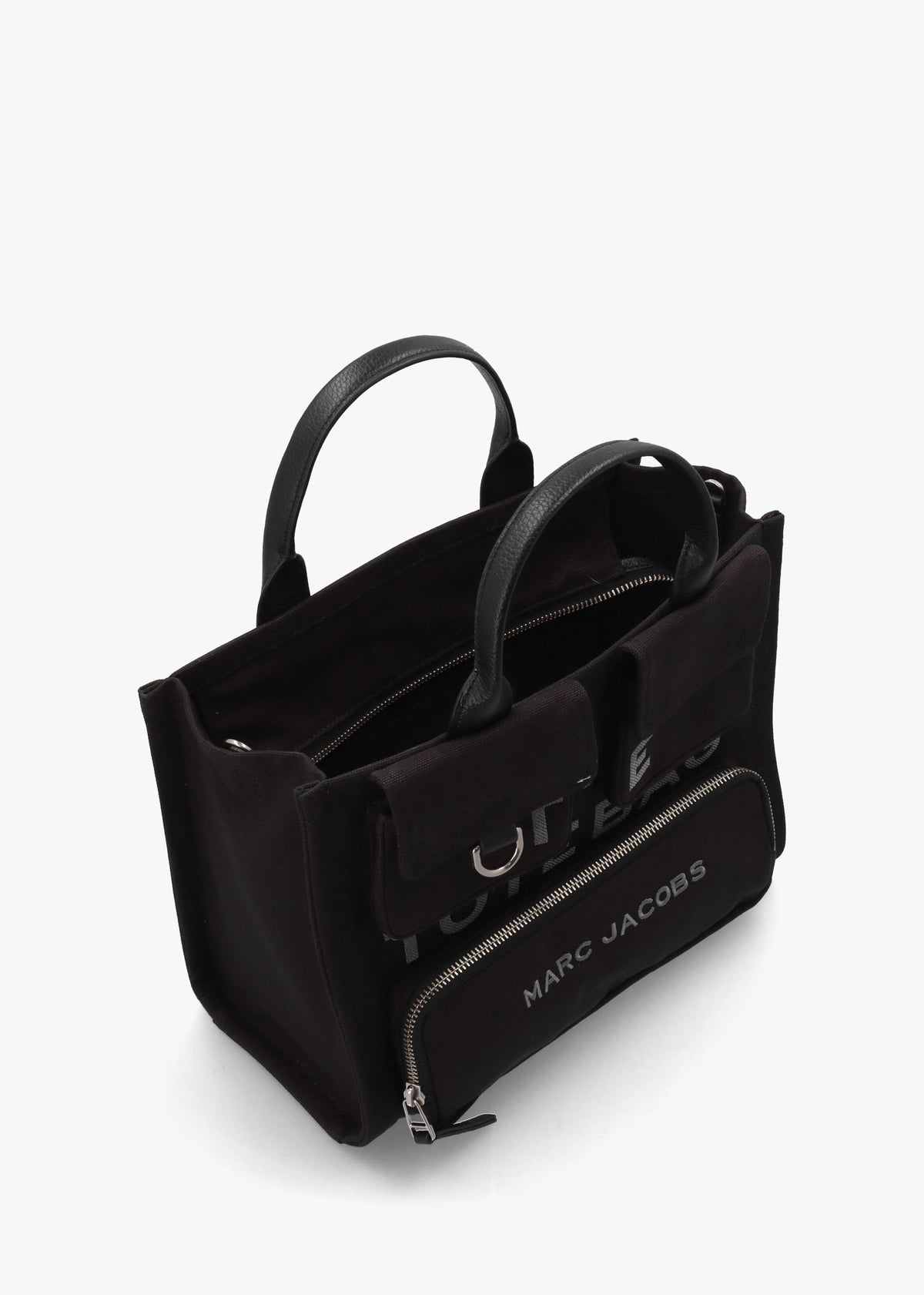 The Cargo Canvas Medium Black Tote Bag
