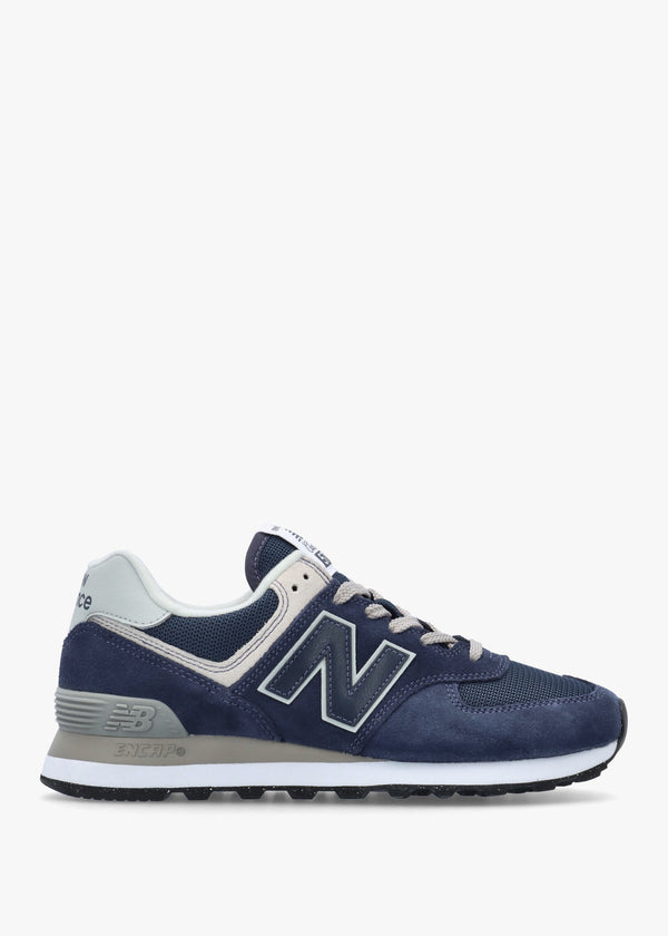 Unisex 574 Core Navy & White Retro Trainers