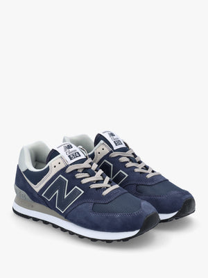 Unisex 574 Core Navy & White Retro Trainers