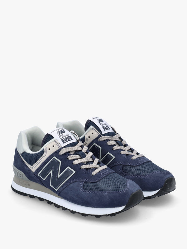Unisex 574 Core Navy & White Retro Trainers