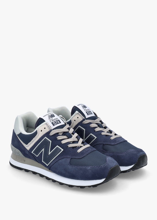 Unisex 574 Core Navy & White Retro Trainers