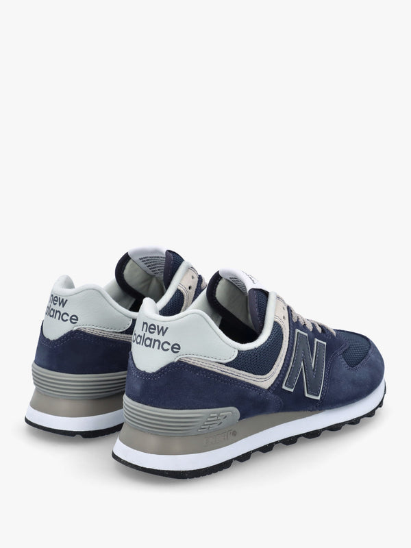 Unisex 574 Core Navy & White Retro Trainers