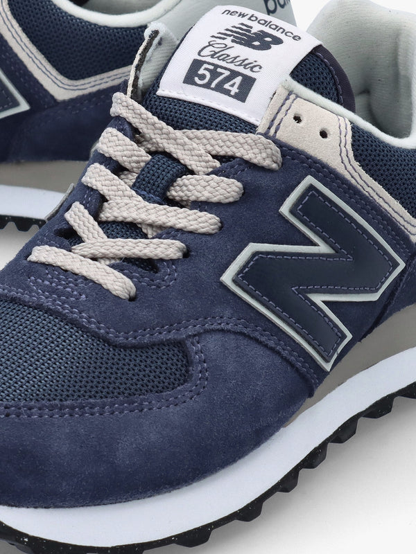 Unisex 574 Core Navy & White Retro Trainers