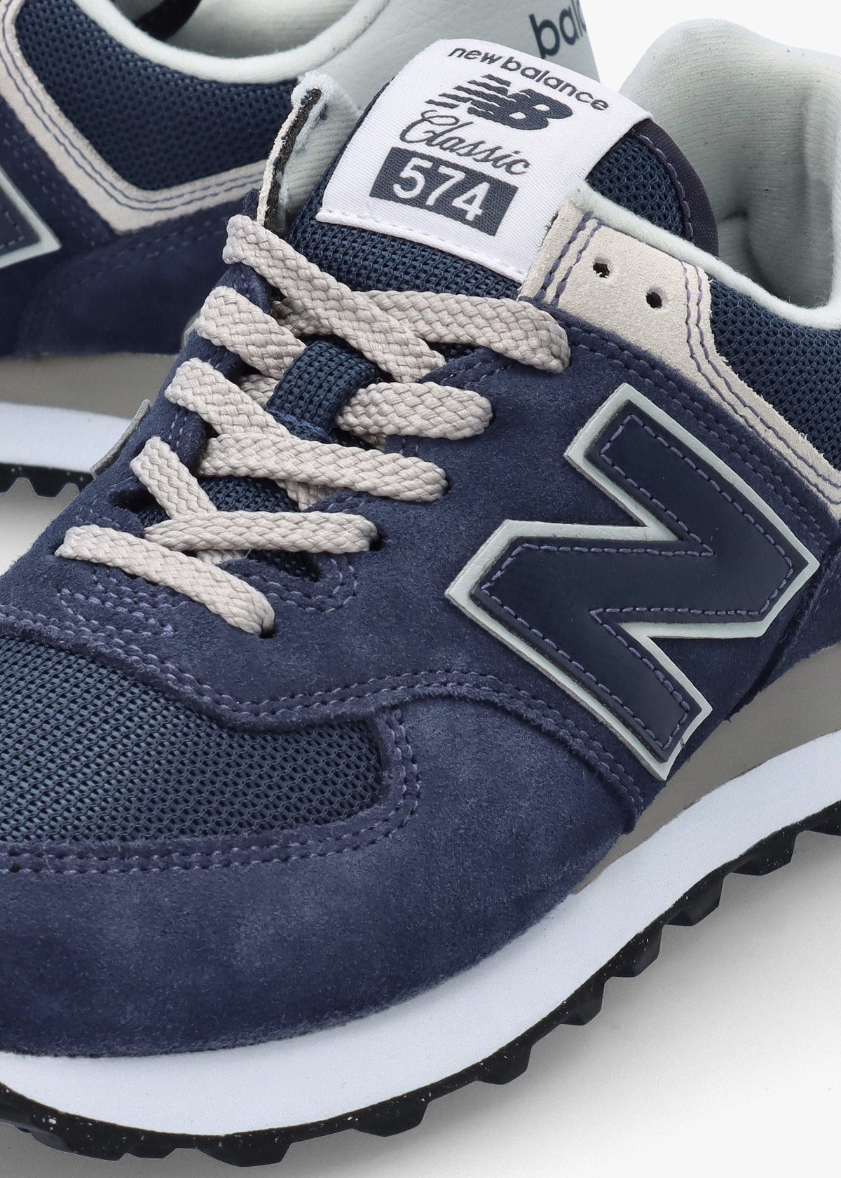 Unisex 574 Core Navy & White Retro Trainers