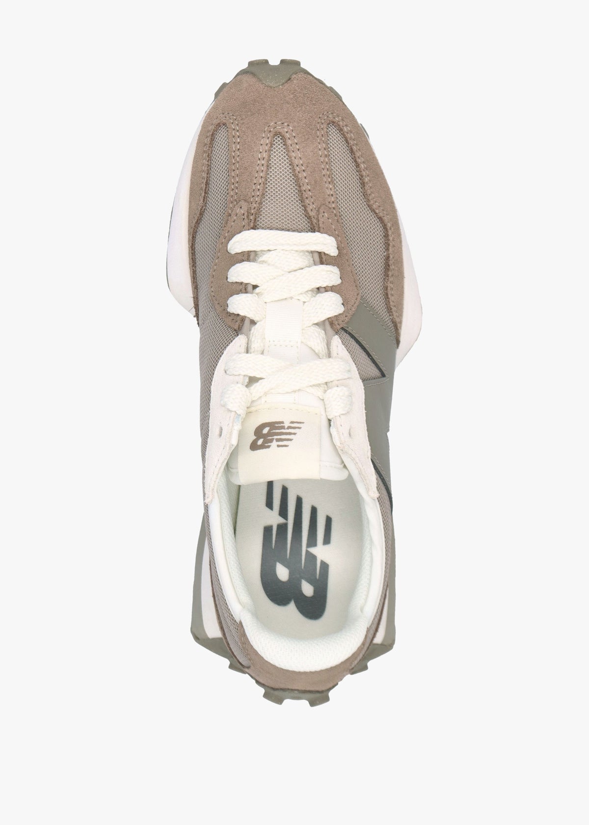Women’s 327 Taupe Suede & Mesh Trainers