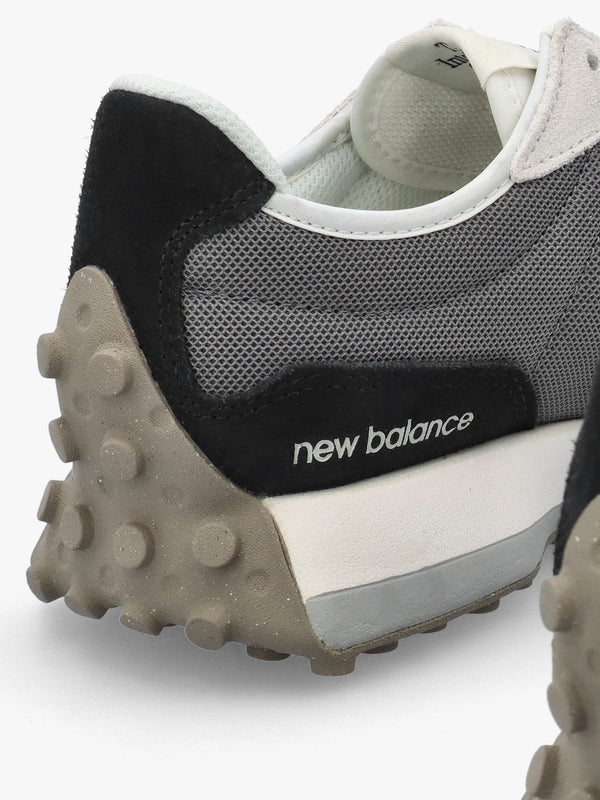 Unisex 327 Black & Grey Suede & Mesh Trainers