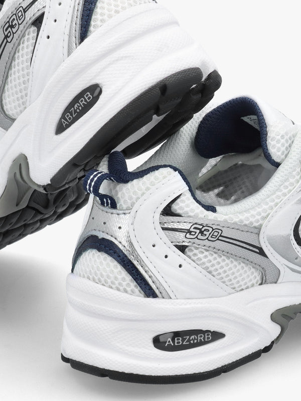 Unisex 530 White Natural Indio Mesh Running Trainers