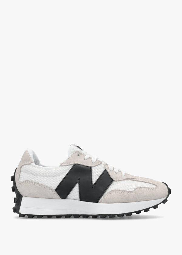 Women’s 327 White Black Suede & Mesh Trainers