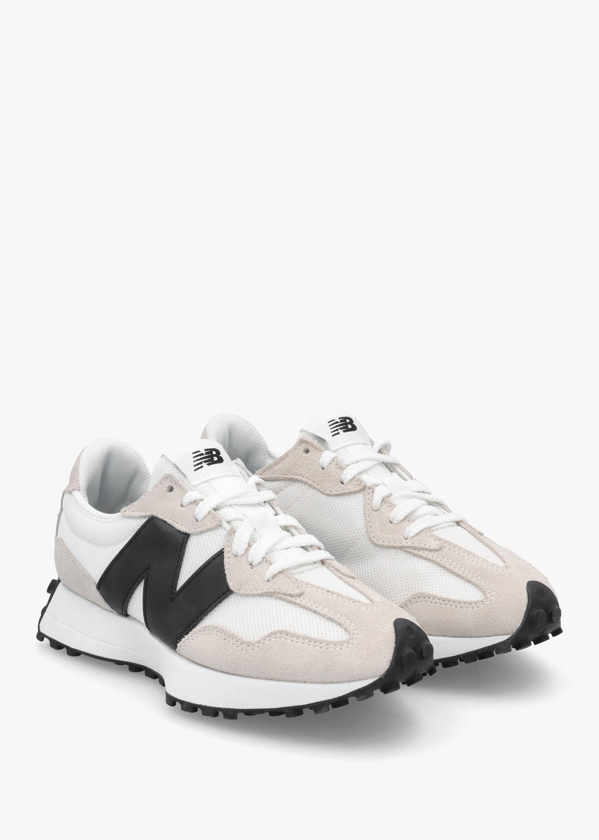 Women’s 327 White Black Suede & Mesh Trainers