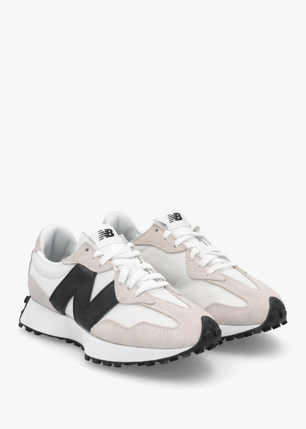 Women’s 327 White Black Suede & Mesh Trainers