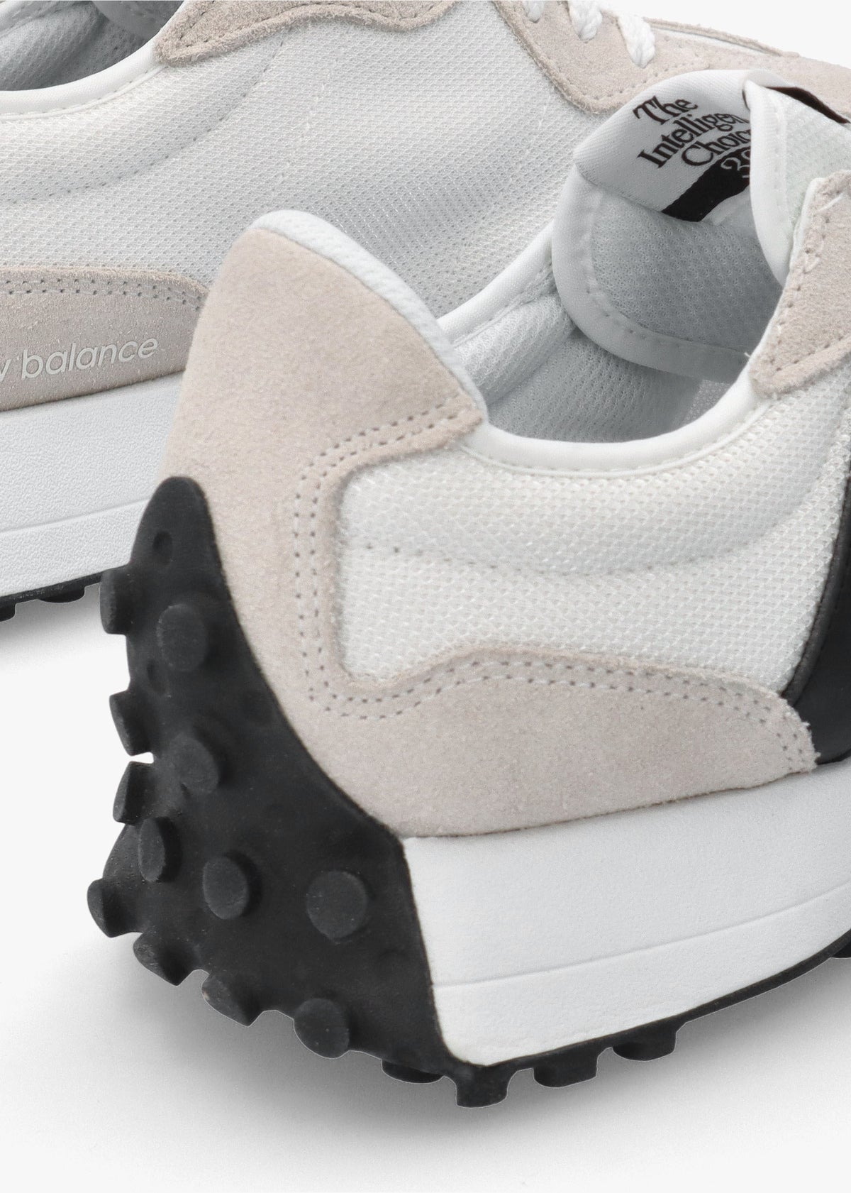 Women’s 327 White Black Suede & Mesh Trainers