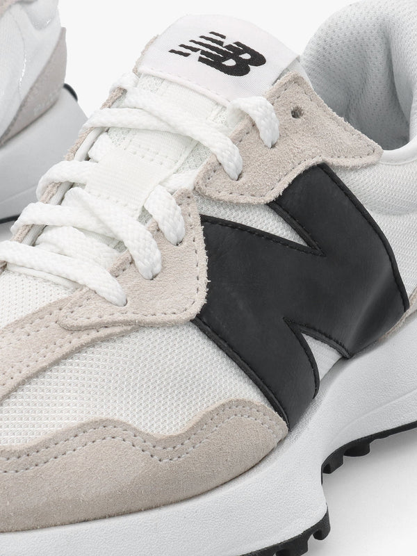 Women’s 327 White Black Suede & Mesh Trainers