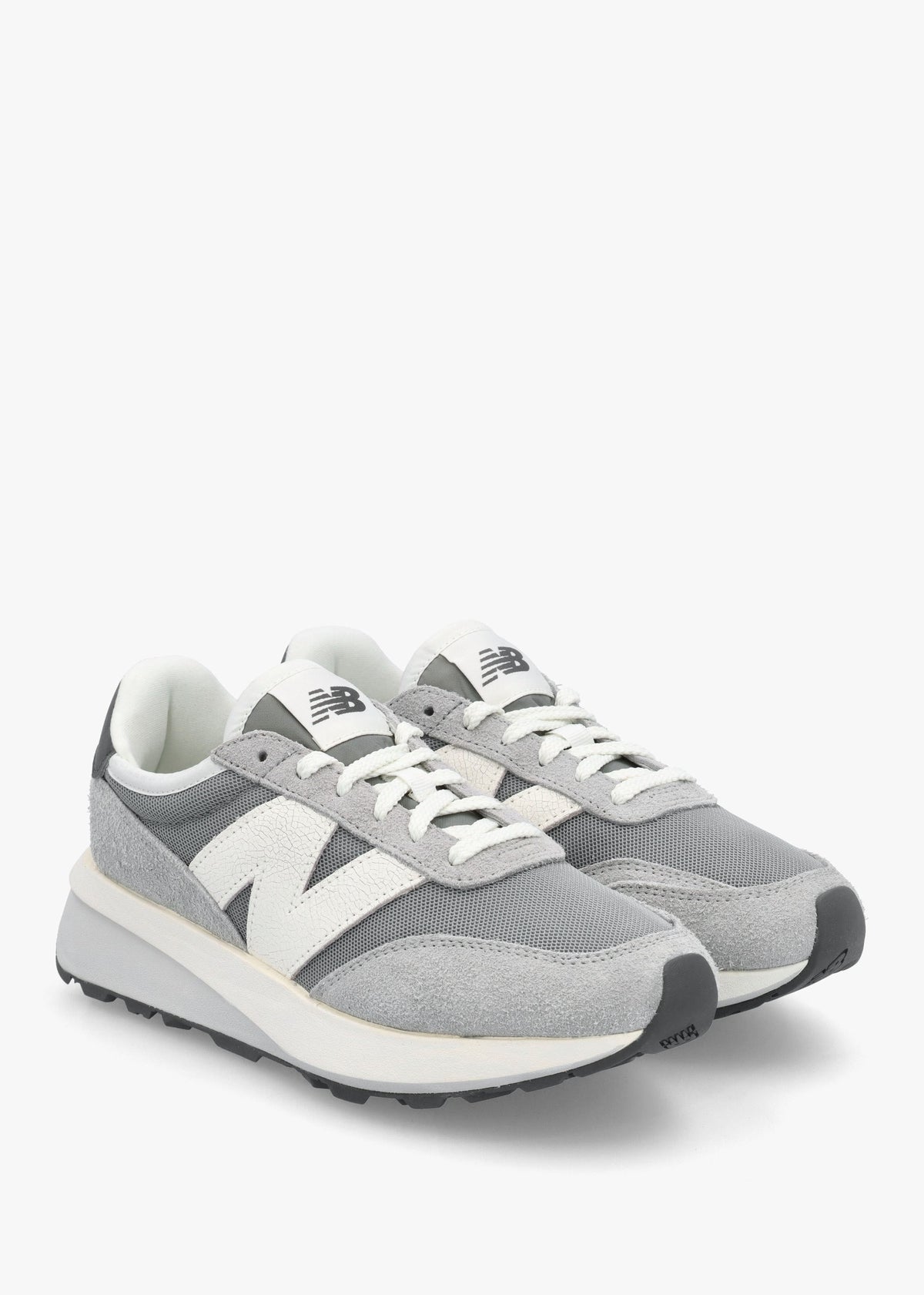 Women's 370 Grey Suede & Mesh Trainers