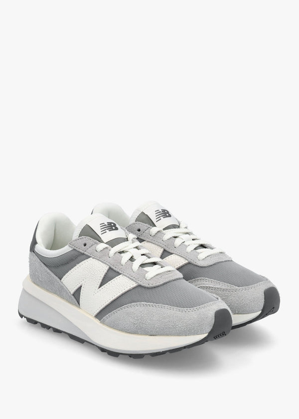 Women's 370 Grey Suede & Mesh Trainers