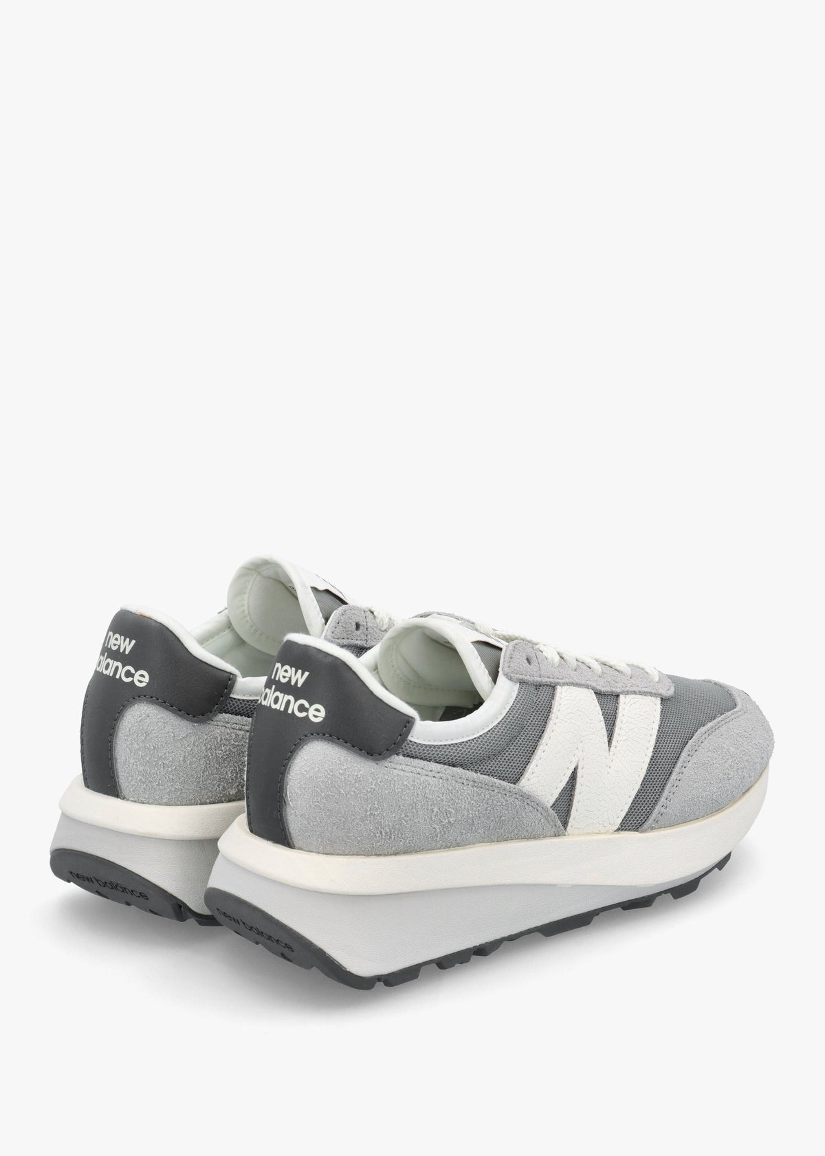 Women's 370 Grey Suede & Mesh Trainers