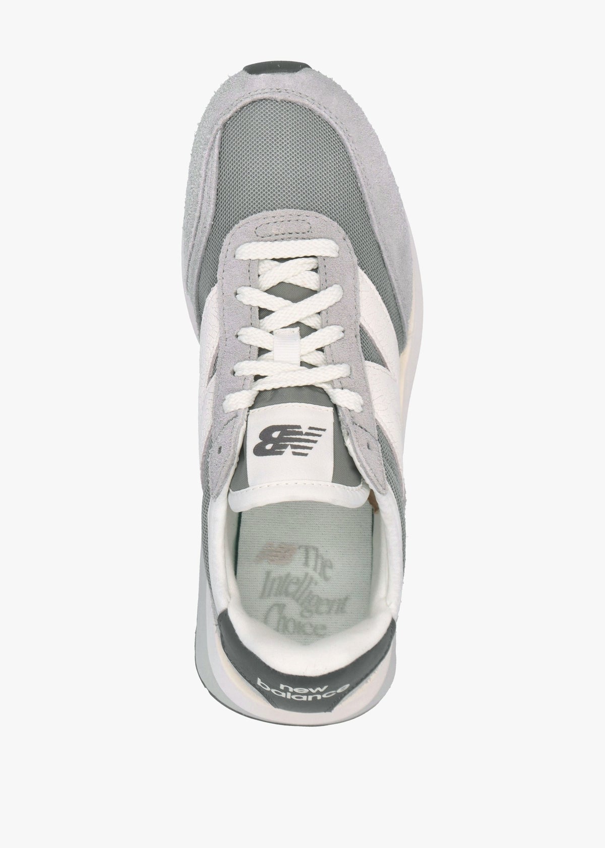 Women's 370 Grey Suede & Mesh Trainers