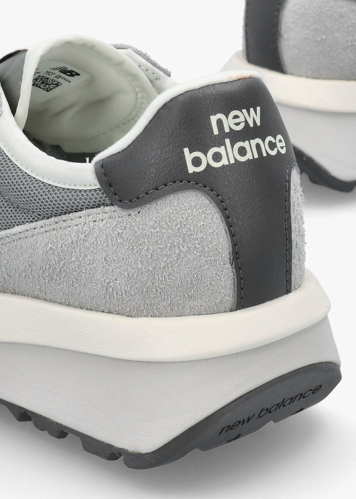 Women's 370 Grey Suede & Mesh Trainers