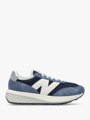 Women's 370 Navy Suede & Mesh Trainers