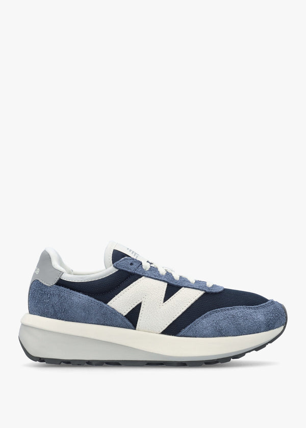 Women's 370 Navy Suede & Mesh Trainers