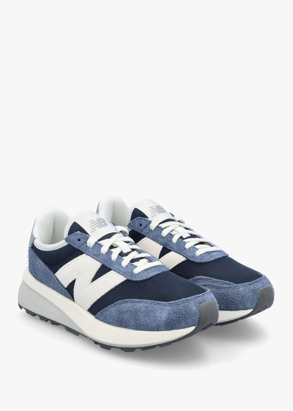Women's 370 Navy Suede & Mesh Trainers