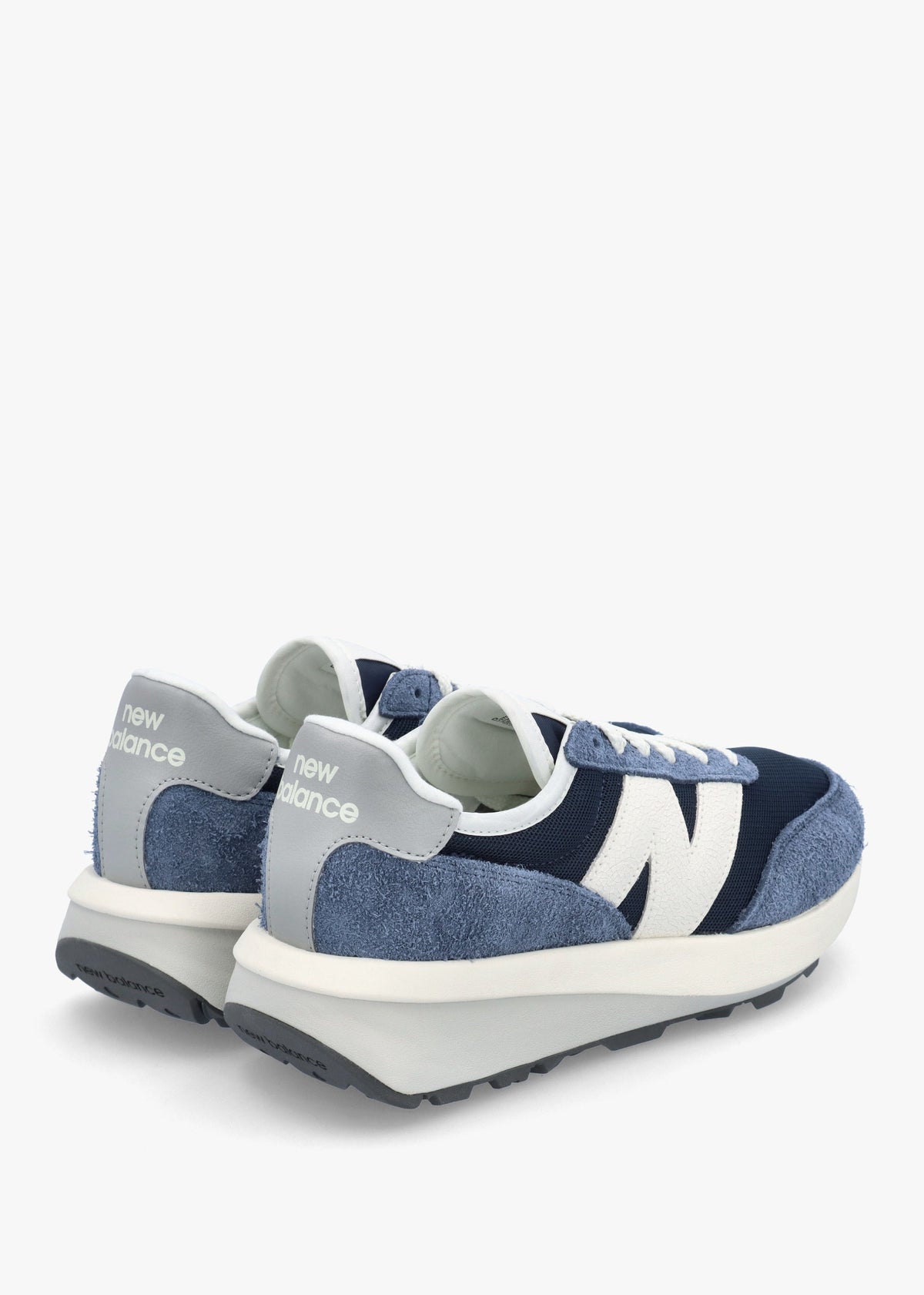 Women's 370 Navy Suede & Mesh Trainers