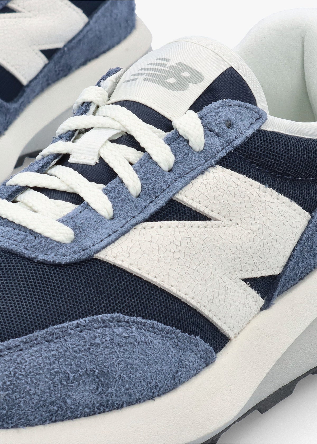 Women's 370 Navy Suede & Mesh Trainers
