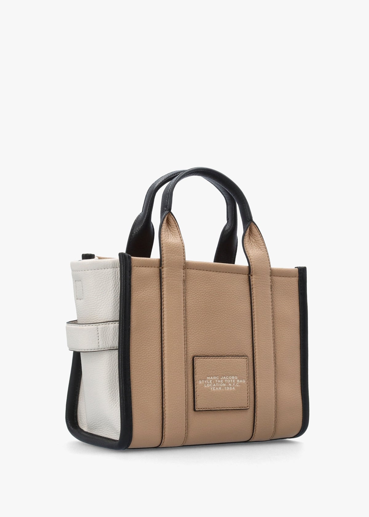 The Colourblock Small Camel Multi Leather Tote Bag